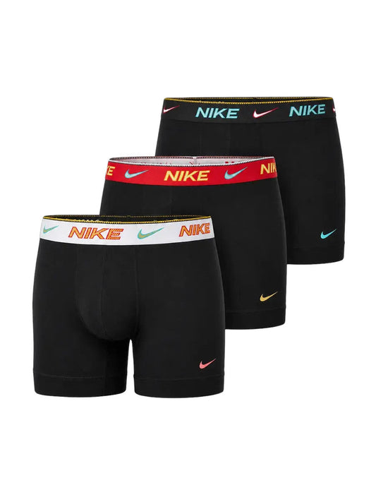 Nike Boxer Uomo Essential Cotton Stretch KE1284-EX3 Nero 3 Pezzi