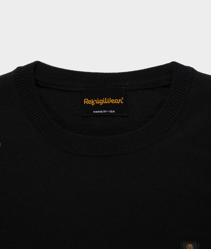 RefrigiWear Bennet Wash Pullover M26908 MA0015 G060 Uomo Nero - Maglione Lana Merino