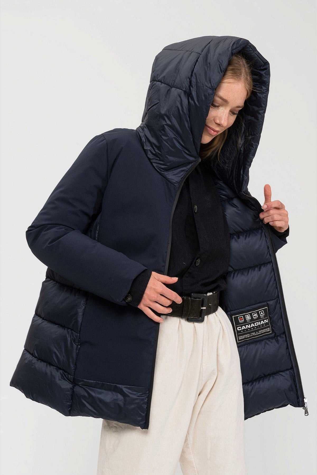 Canadian Classics Giacca Donna Lytton Coat 2.CN.G224378W/DKN blu – Parka Lungo, Comfort Termico e Raffinatezza Urban